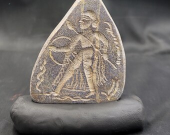 古代のウォリー王のインタリオ タブレット ラピスラズリ石彫刻