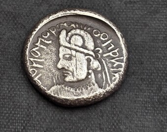 古代インド・ギリシャ銀貨 - 紀元前200年頃 - Etsy 日本