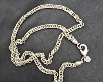 Soild Silver Authentic Vintage Silver Chain Necklace