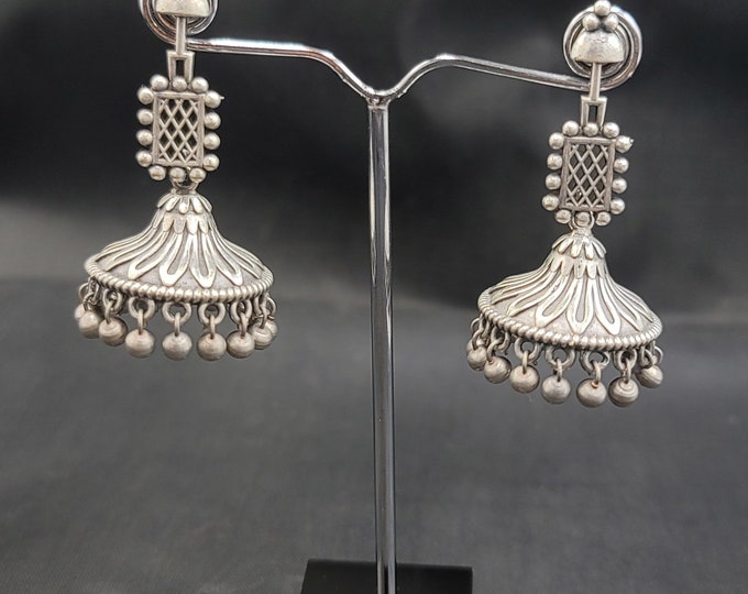 Beautiful Vintage Silver Handmade Authentic Silver Earrings