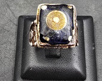 Antique Afghanistan Silver Ring: Near Eastern Gabree Ring, Size 8