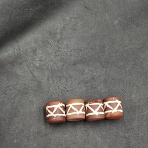 Antique Banded Agate Beads: Indo Tibetan Ancient Beads (12mm)