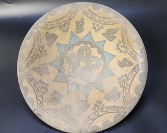 Antique Ceramic Bowl: Afghanistan Hand Art, Rare Decor