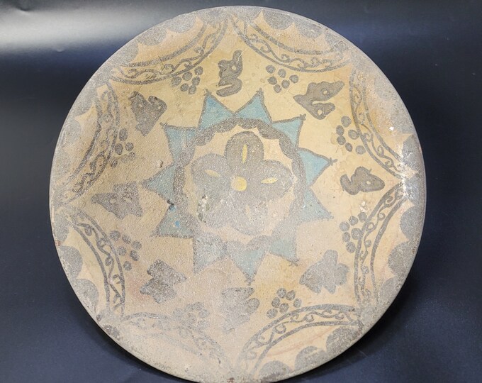 Ancient Beautiful Antique Ceramic Bowl With Afghanistan Hand Art