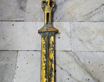 3～4世紀のローマの青銅剣：金のグリット女神の彫刻 - Etsy 日本