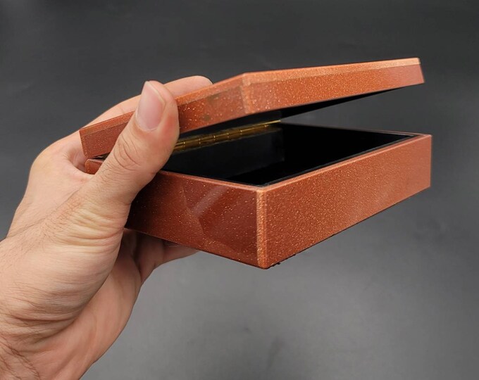 HANDMADE Beautiful Quality Natural Sand Stone Gemstone Jewelry Box
