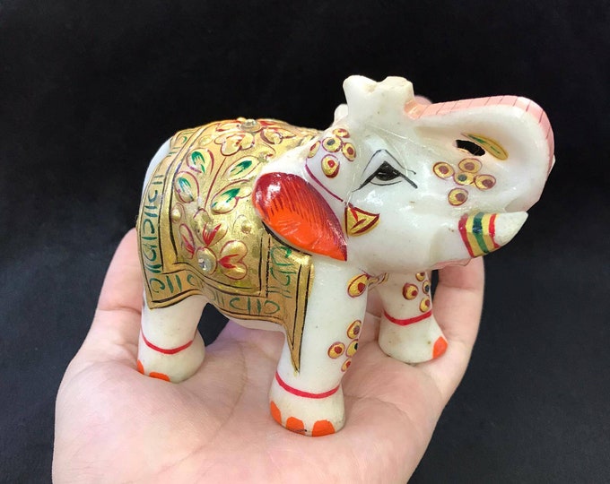 Beautiful Quality White Stone Decoration Art With Natural Enamel Art Thailand