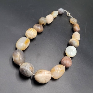 Ancient Old Sulimani Agate Stone Huge Beads Unique Necklace