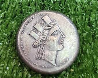 Ancient Old Roman Empire Queen 7th - 14th Century Soild Silver Rare Coin