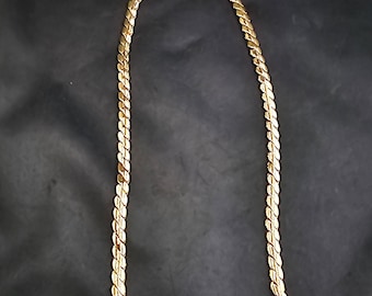 Beautiful Vintage Rose Gold Over Silver Handmade Chain