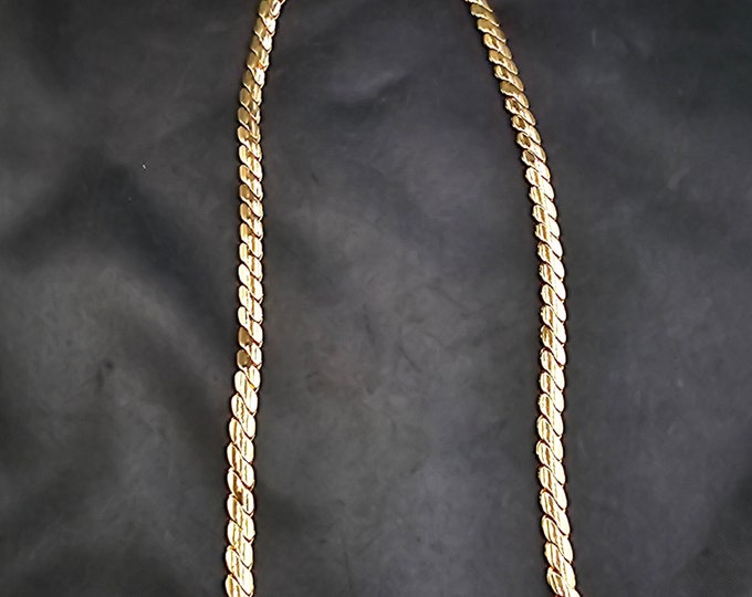 Beautiful Vintage Rose Gold Over Silver Handmade Chain