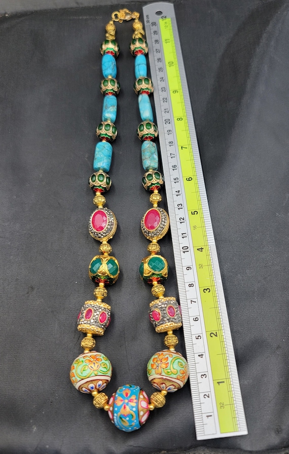 Gorgeous Mughal Design Natural Ruby Beads Gemston… - image 5