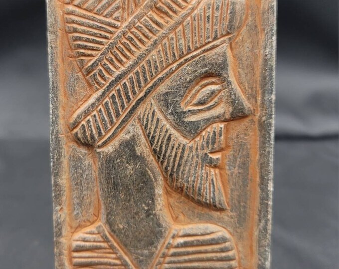 Ancient!! Cicra 4th-12th Century Greek King  Intaglio Carved Antique Ancient Stone