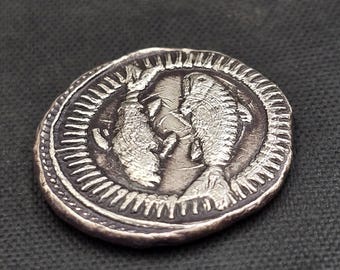 Authentic Ancient Greek Empire Silver Coin: Museum Quality