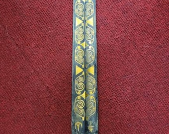 Antique Cicra 3rd-4th Century Roman Bronze  Gold Art Huge Big Sword Knife