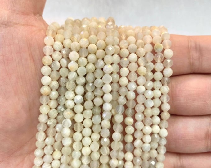 1 Strand 36Cm Natural Moon Stone Tinny Small Beads Top High Quality Gemstone 1-2mm Spacer Loose Bead Jewelry Supp