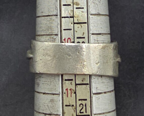 Handmade Vintage Sterling Silver Ring with Natura… - image 6