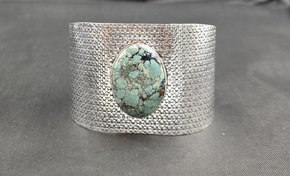 Fantastic Design Vintage Soild Silver Handmade Bangle… - Gem