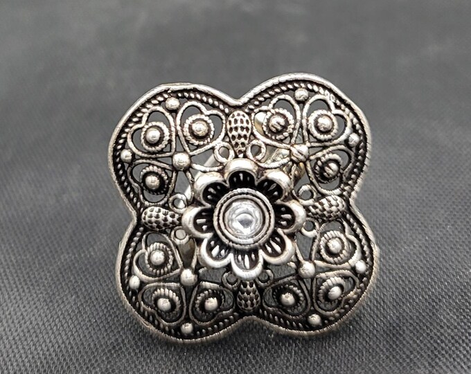 Handmade Beautiful Vintage Silver Ring Sterling Silver Ring