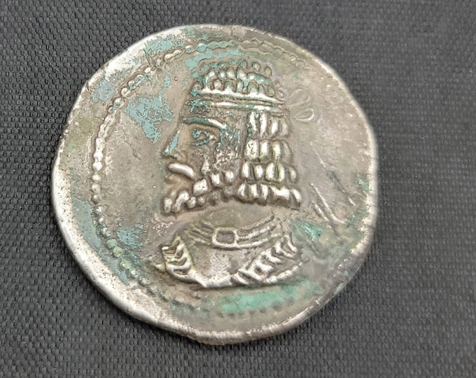 Unique Ancient Antique Kushan Empire 375 AD Silver Rare Coin