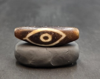 Rare Unique Eye Banded Ancient Old Agate Stone Evil Eyes Powerful Protection Amulet Pendant