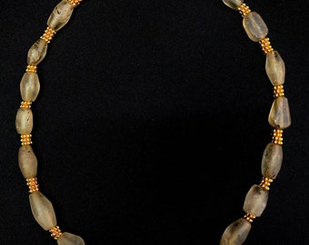 Collier De Prière En Cristal De L'Himalaya - Perles De Quartz, 22 Pouces - Vintage, Excellent état