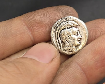 Ancient Greek Silver King Coin: Authentic Empire Artifact, 1000 BC