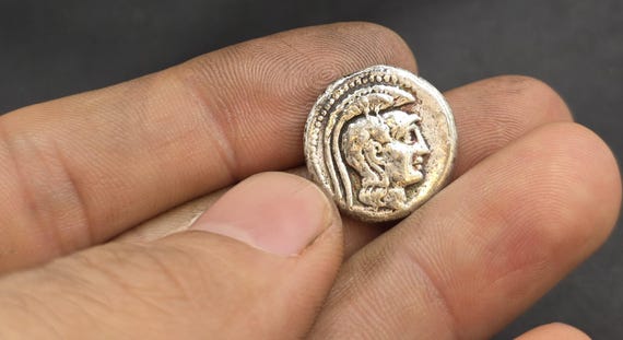 古代ギリシャ銀貨：帝国時代の本物の遺物、紀元前1000年 - Etsy 日本