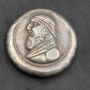 Ancient Greek Silver Coin: Museum Quality Antique King Coin