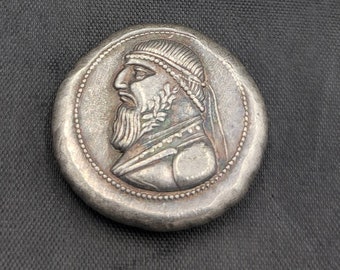 Ancient Greek Silver Coin: Museum Quality Antique King Coin