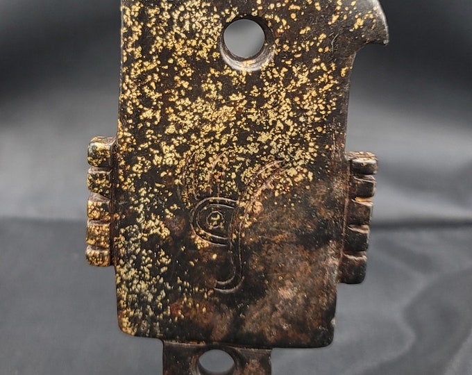 Very Unique Ancient Jade Stone Carved Antique Knife Sword