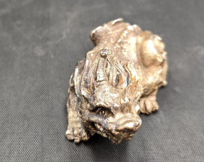 Amizing Vintage Tibetan Silver Temple Lucky Old Loin