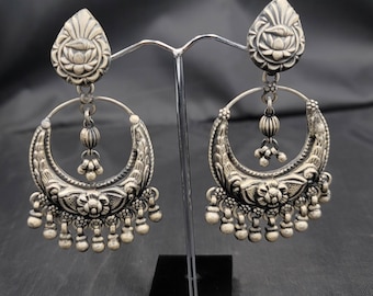 Super Gorgeous Vintage High Quality Silver Unique Design Afghan Silver Earrings Vintage Earrings Antique Earrings Silver Earrings