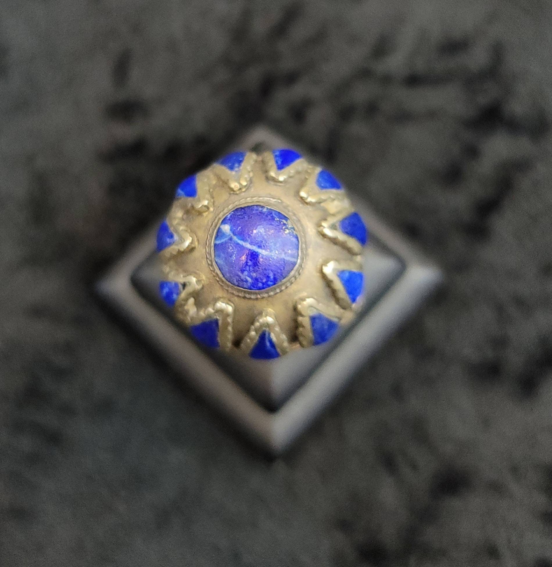 Vintage Afghan Handmade Lapis Lazuli Stone Antique Silver - Etsy