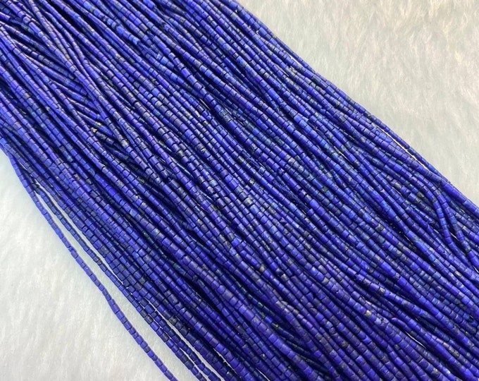 1 Strand 36Cm Natural Lapis Lazuli Tinny Small Seed Round Blue Heishi Top High Quality Gemstone 1-2mm Spacer Loose Bead Jewelry Supplies