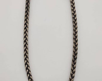 Soild Silver Vintage Tibeten Lucky Dargon Head Old Chain Necklace