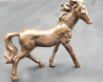 Antique Bronze Greek Horse Statue: 4th-7th Century Art