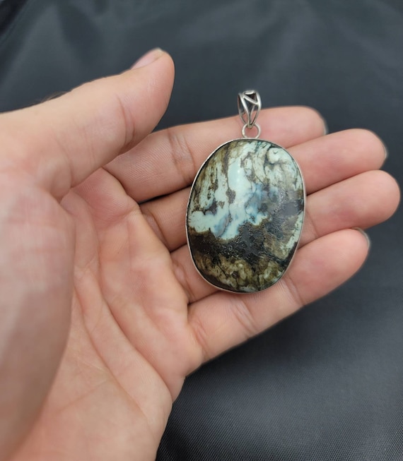 Natural Turquoise Tibeten Stone Late 19th Century… - image 1