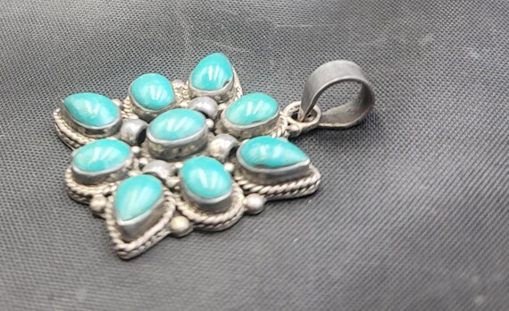 Beautiful Antique Natural Turquoise Native Americ… - image 6