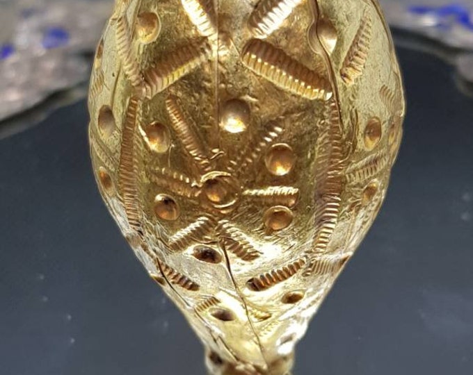 Antique 20K Gold Sheet Over Wax Core Vintage Beautiful Huge Size Beads