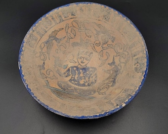 Ancient Old 10th Century B.C Unique Buddhist Religion Ceramic Bowl Pottery