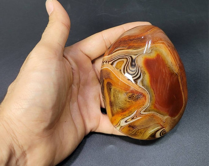 Beautiful Ancient Yeman Natural Rare Agate Lucky Stone Natural Art Stone
