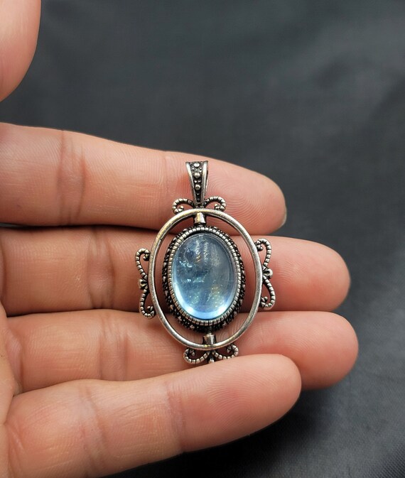 Ruwe aquamarijn ketting goud | Edelsteen sieraden