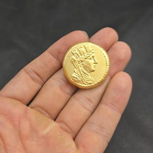 8th Century Greek Silver Gold Gulit Coin