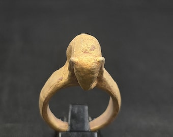 Unique Ancient Gold Gulit Greek Empire Elephant Ring