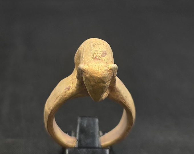 Unique Ancient Gold Gulit Greek Empire Elephant Ring