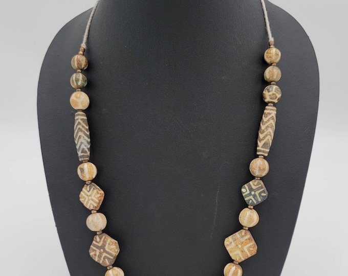 Phum Pyu Culture Old Antique South East Asian Jewelry Necklace Antique Bead