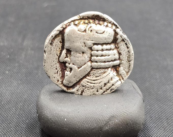 Found Authentic Cicra 8th Century Greek Empire Ancient Silver Coin