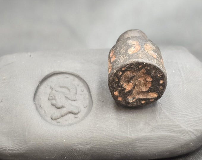 Wonderful Antique Stone Greek King Alexander The Great Intaglio Rare Seal Stamp