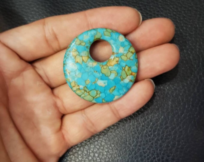 Beautiful Copper Natural Turquoise Stone Pendant